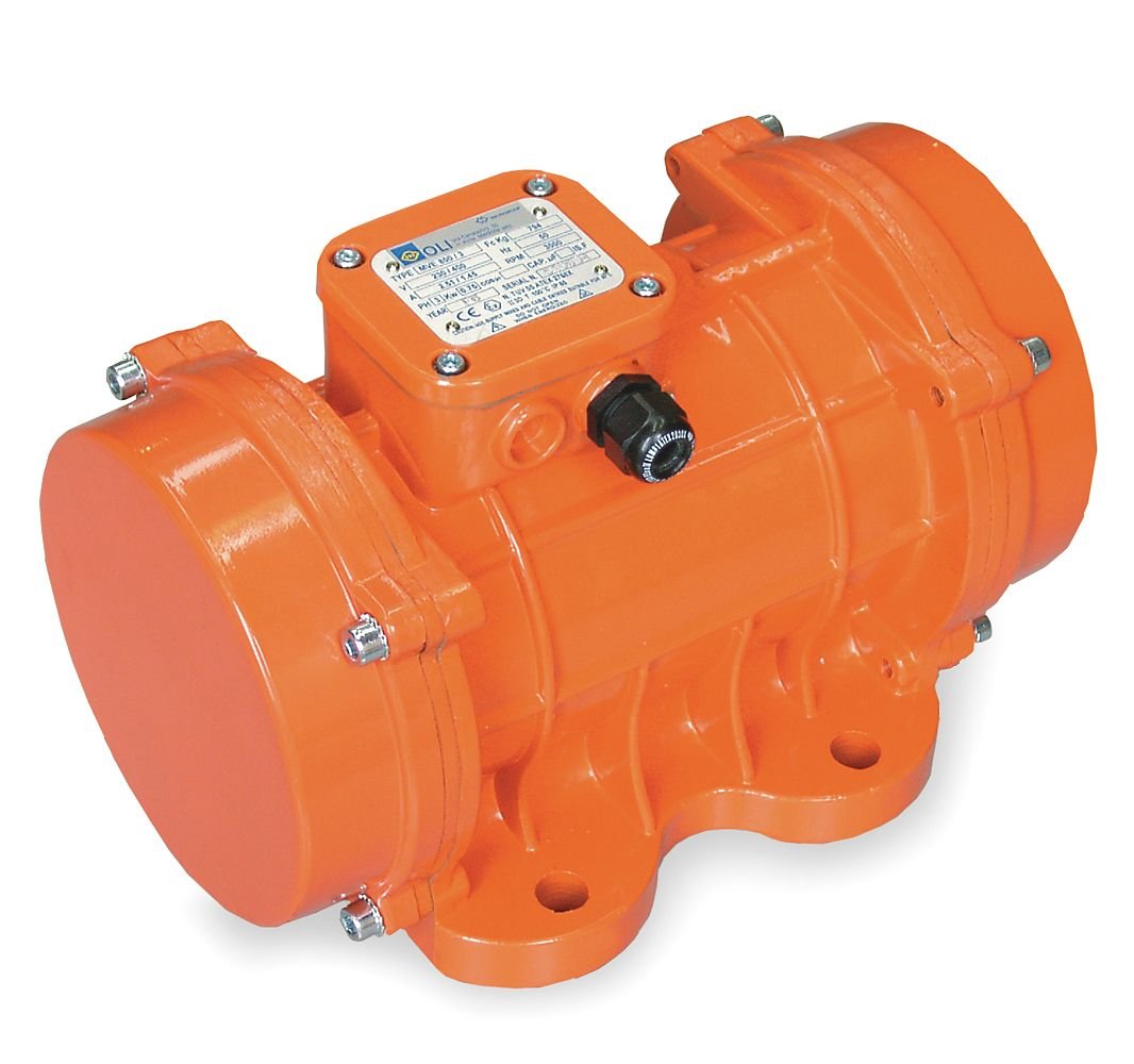3 Phase Electric Vibrator - 1766 Lb Force for Concrete Compaction & Material Settlement | Industrial Construction, Road Work & DIY Projects