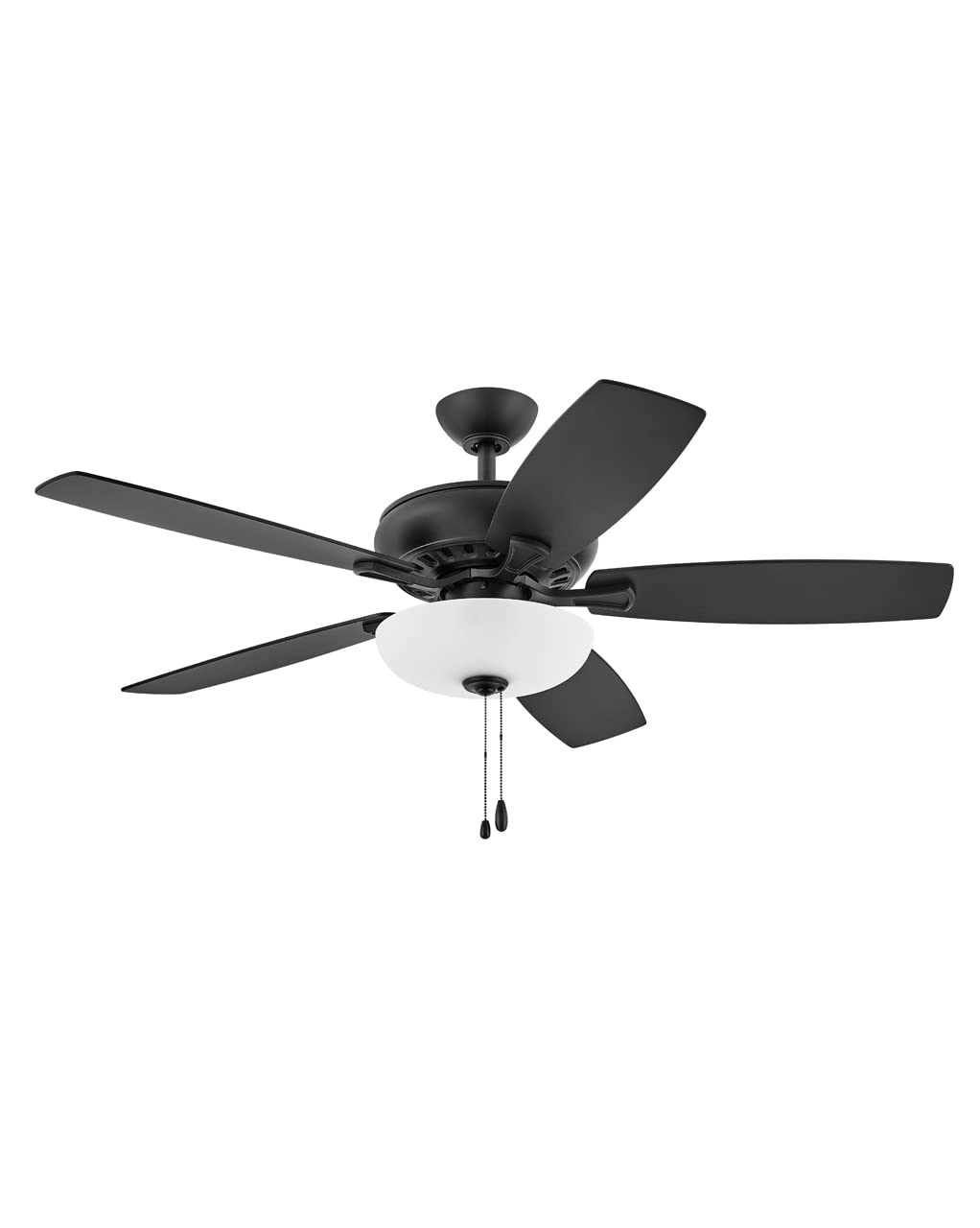 Hinkley 52 Inch Highland LED Ceiling Fan with Light - Matte Black Finish, Reversible Blades for Home Décor | Perfect for Living Room, Bedroom & Indoor Spaces