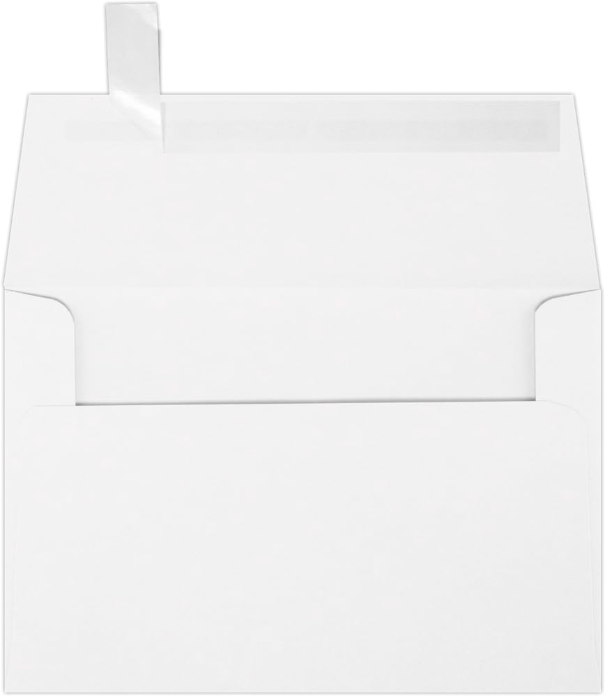 Premium Custom Printed A4 Invitation Envelopes - 250 Pack | Personalized Address Printing on Back Flap | Self-Seal Peel & Press Design | 4.25
