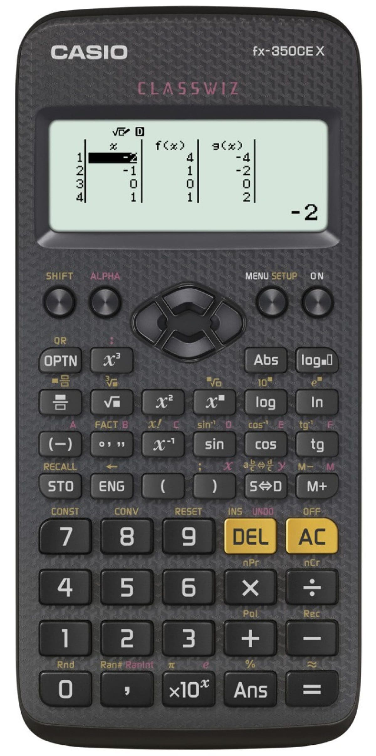 CASIO FX-350CEX Scientific Calculator - 379 Functions, Black (77x166mm) for High School, College & Engineering Students - Perfect for Math, Science & Exams