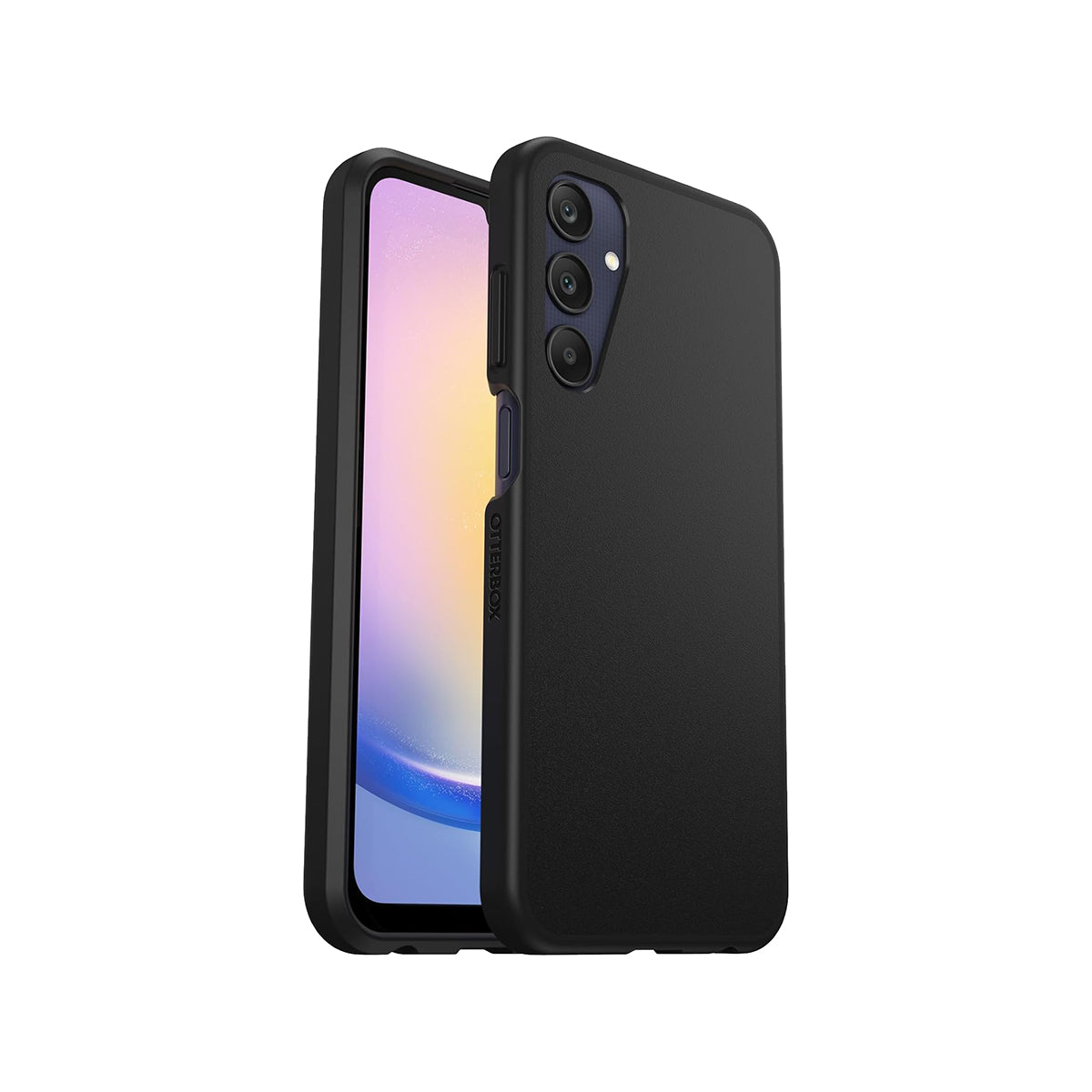 OtterBox Sleek Protective Phone Case for Samsung Galaxy A25 - Black | Shockproof & Slim Design | Perfect for Everyday Use, Travel & Outdoor Activities