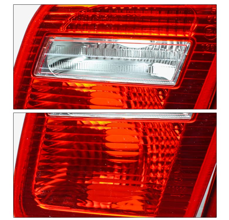Bright Red LED Tail Brake Lights Rear Lamps - Compatible with 2002-2005 BMW 3 Series E46 Sedan 4Dr - Enhanced Visibility & Safety for Night Driving