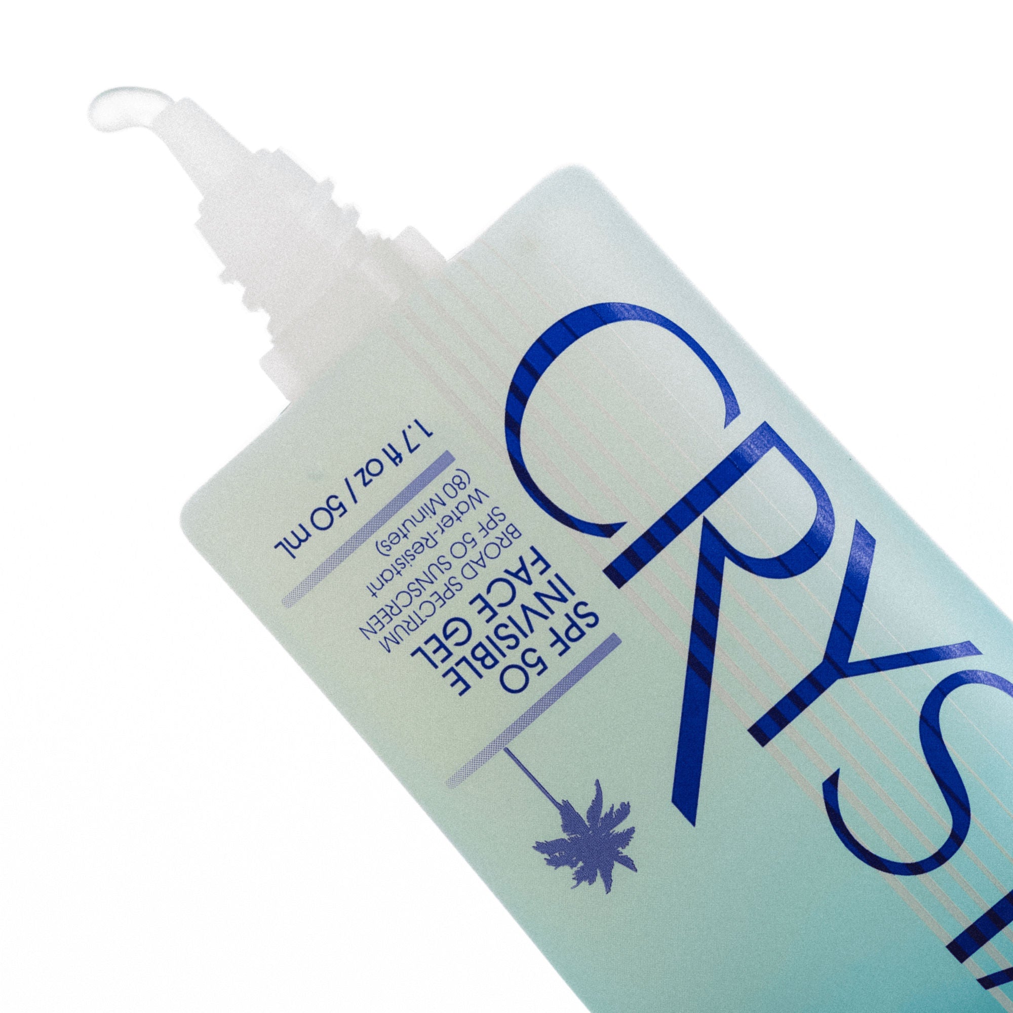 SPF 50 Sunscreen Gel with Crystal Extract - Lightweight, Non-Greasy Face & Body Sun Protection for Outdoor Activities, Beach, and Daily Use