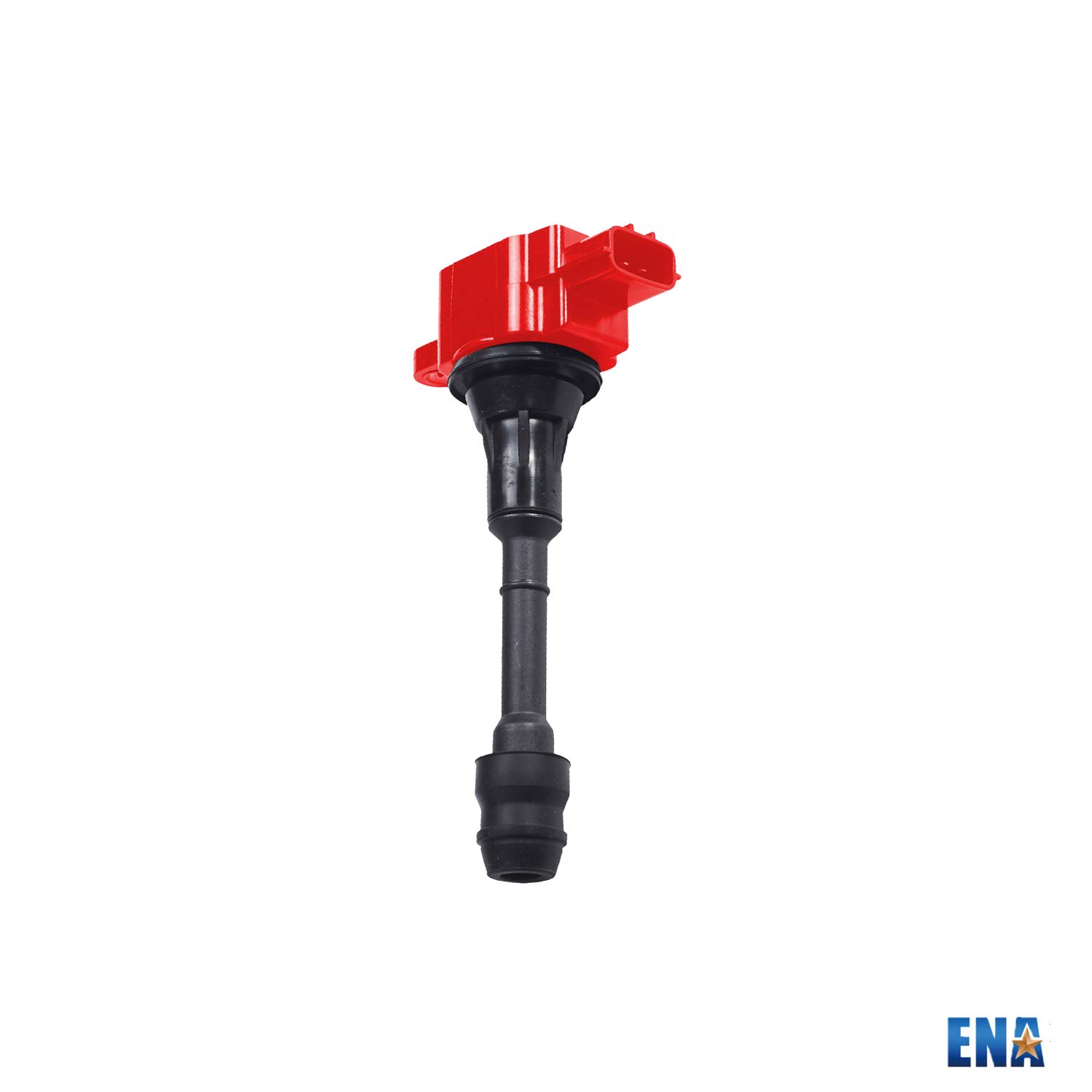 ENA Set of 4 Red Ignition Coil Pack & 4 Platinum Spark Plugs - Compatible with Nissan Sentra Altima 2.5L L4 (2002-2006) - Replacement for UF350 224488H315 C1398 4505 - High Performance Engine Upgrade for Smoother Acceleration & Better Fuel Efficiency