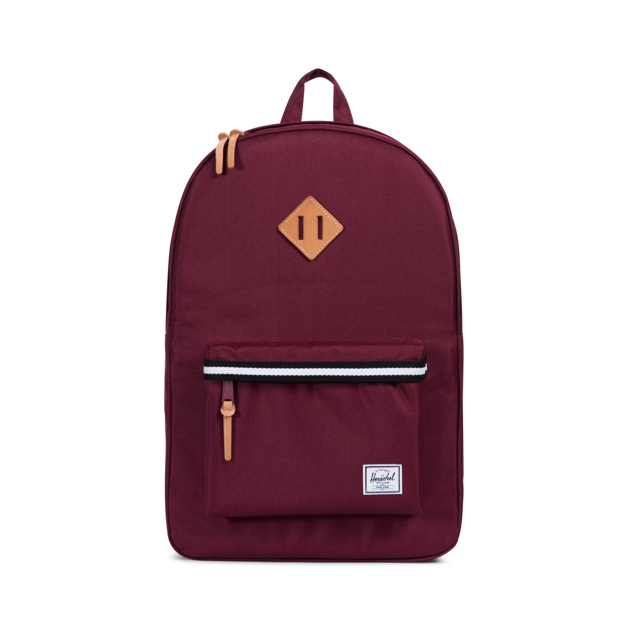 Herschel Offset Collection Heritage Backpack - Windsor Wine & Leather - Stylish Laptop Backpack for Work, School & Travel