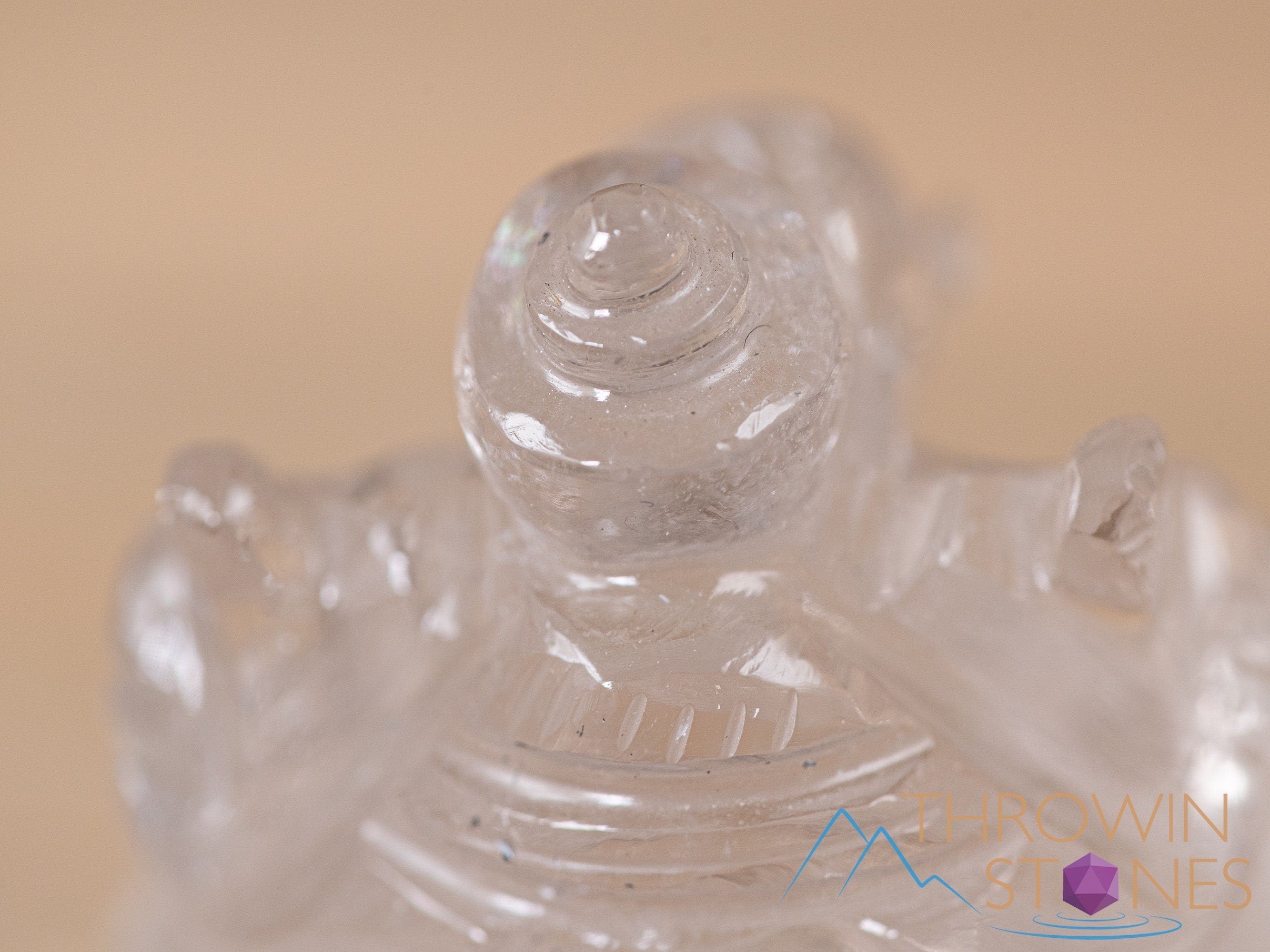 Himalayan Clear Quartz Ganesha Statue - Hand Carved Lord Ganesh Crystal Sculpture for Home Decor, Meditation & Spiritual Healing | Feng Shui Gift & Yoga Studio Decoration