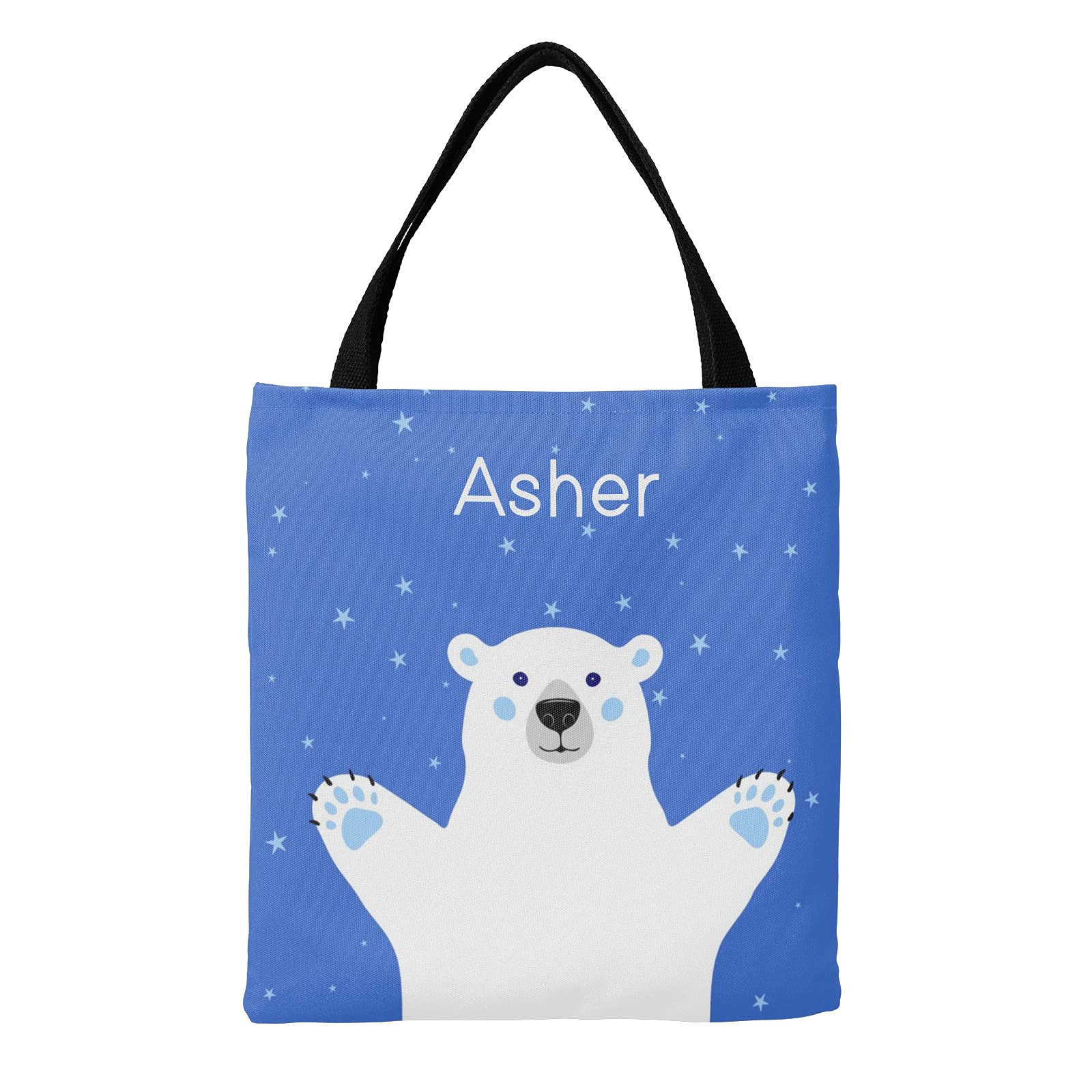 Personalized Daisy Flower Canvas Tote Bags for Women & Kids - Eco-Friendly Reusable Shopping Bags for Travel, School & Daily Use - Perfect Gift Idea for Birthdays & Mother's Day