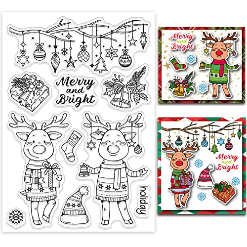 Christmas Deer Clear Stamp