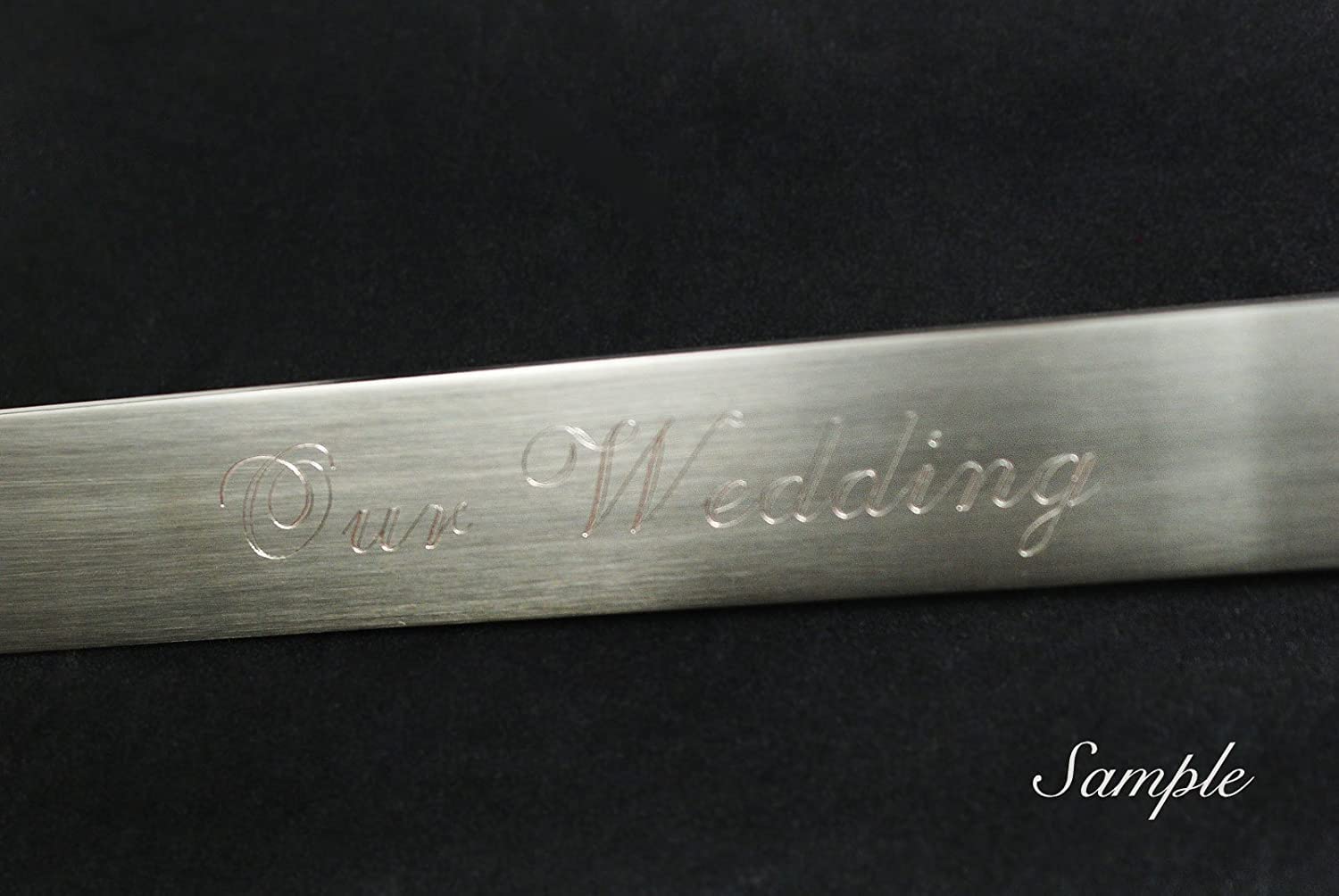 Elegant Gold & Silver Wedding Toasting Glasses & Cake Server Set - Engravable Bridal Gift for Wedding Ceremony, Reception & Anniversary Celebrations