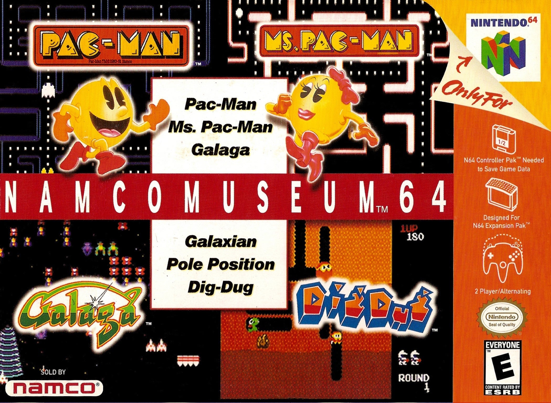 Used Namco Museum 64 N64 Video Game - Classic Arcade Collection for Nintendo 64 | Perfect for Retro Gaming Enthusiasts & Collectors