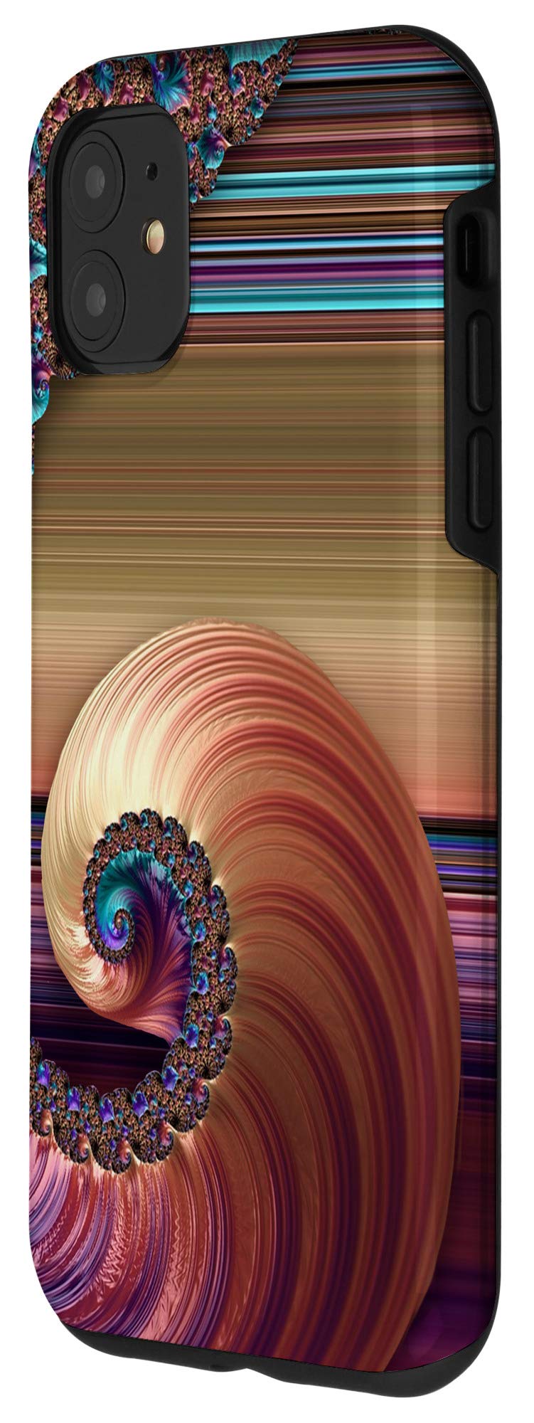 iPhone 11 Case with Unique Fractal & Geometric Design - Durable Protective Cover for iPhone 11 - Perfect for Everyday Use, Travel & Style
