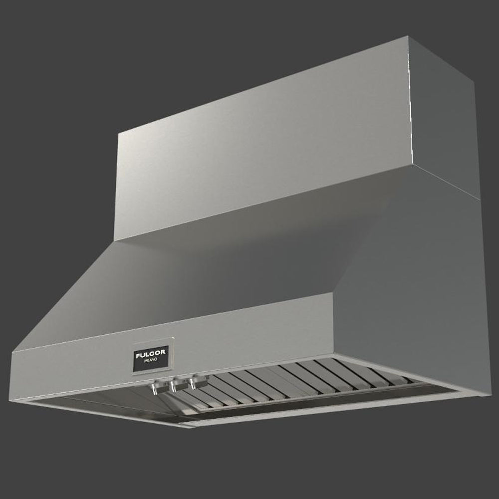 Fulgor Milano 36-Inch 1000 CFM Professional Stainless Steel Under Cabinet Range Hood with Knob Control (F6PH36DS1) - Perfect for Modern Kitchens & High-Heat Cooking