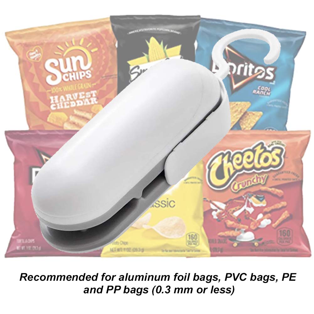 Portable Heat Vacuum Mini Bag Sealer and Cutter for Plastic Bags - Compact Food Storage Solution for Kitchen, Travel & Camping