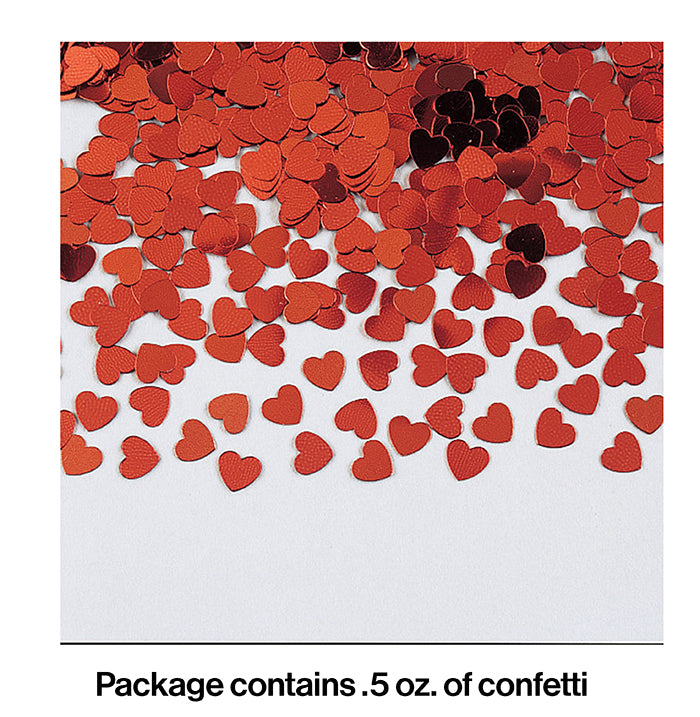 12 Pack Bulk Red Heart Confetti for Valentine's Day, Wedding Decorations, Party Supplies & DIY Crafts - Perfect for Romantic Events and Celebrations