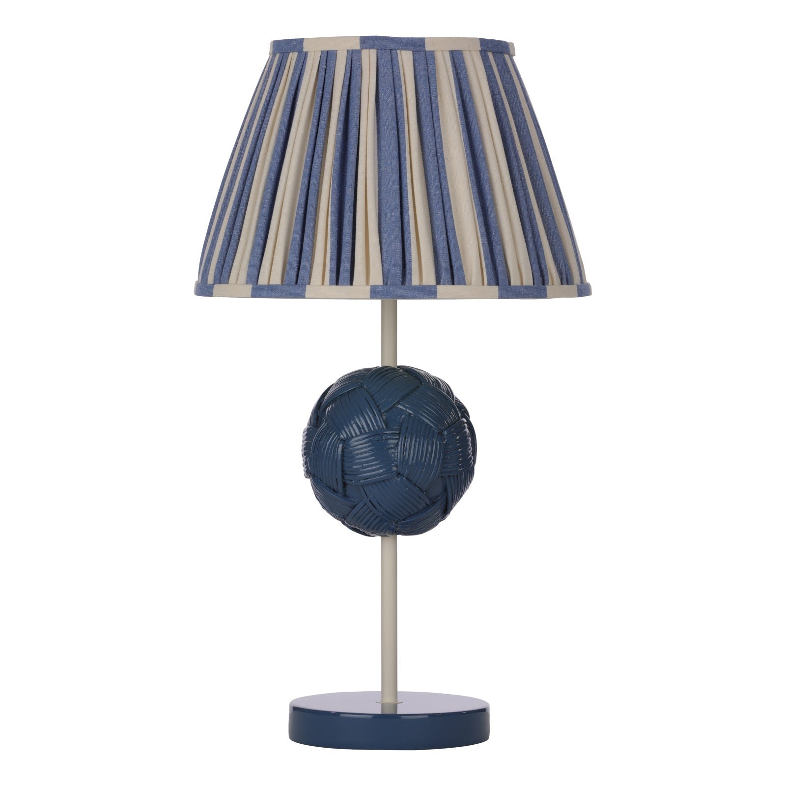 Bodkin Table Lamp - Persian Blue & Coconut/Strawberry & Blush Pink Base - B22 Socket - Modern Home & Office Lighting for Bedroom, Living Room, Study