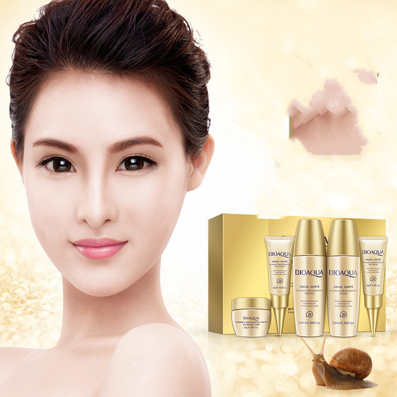 Snail Mucin Skincare Set - Travel Size Sample Kit for Hydration & Anti-Aging | Perfect for On-the-Go Beauty Routine & Travel Essentials