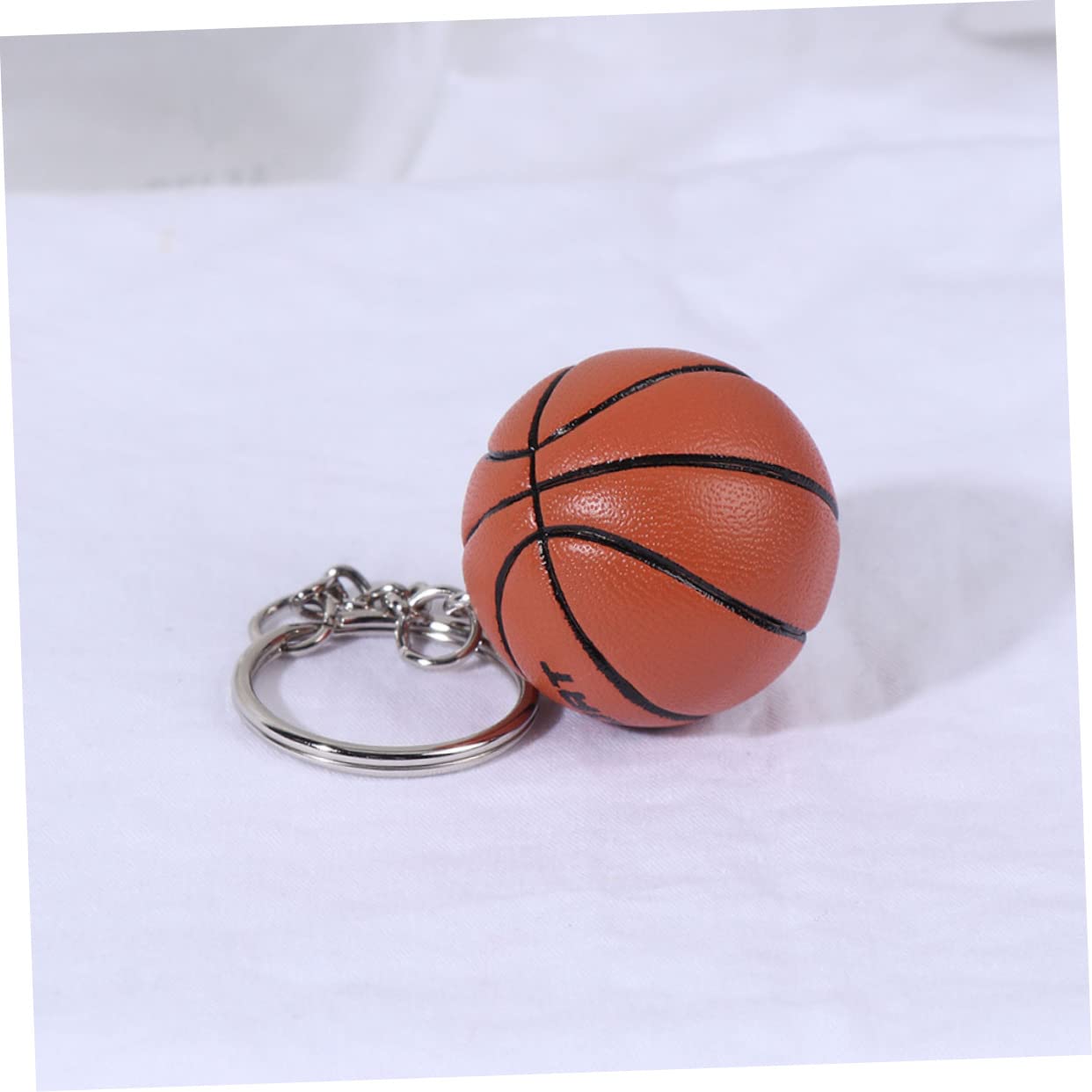 14 Pcs Mini Basketball Keychain Set - PU Leather Volleyball & Basketball Pendant Charms for Backpacks, Tote Bags & Gifts - Sporty Accessories for Fans, Athletes & Students