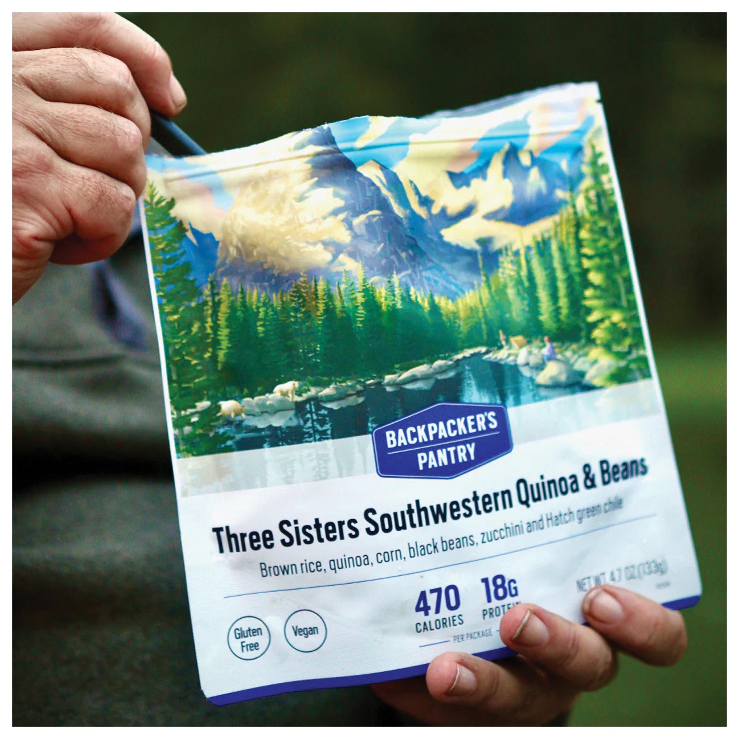 Backpacker's Pantry BP Vegetarian Performance Three Sisters Stew (Vegan) - 2 Person Meal Pack for Camping, Hiking & Emergency Preparedness