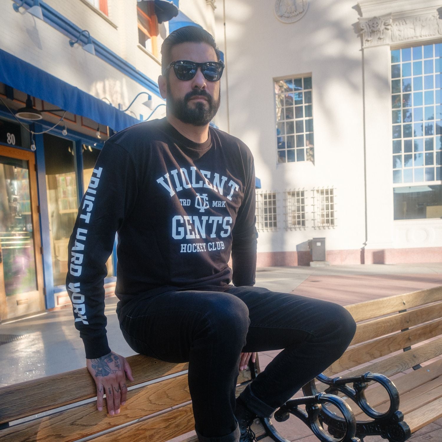 Chelios Men's Long Sleeve T-Shirt - Soft Cotton Crewneck Casual Top for Everyday Wear | Perfect for Work, Gym & Outdoor Activities