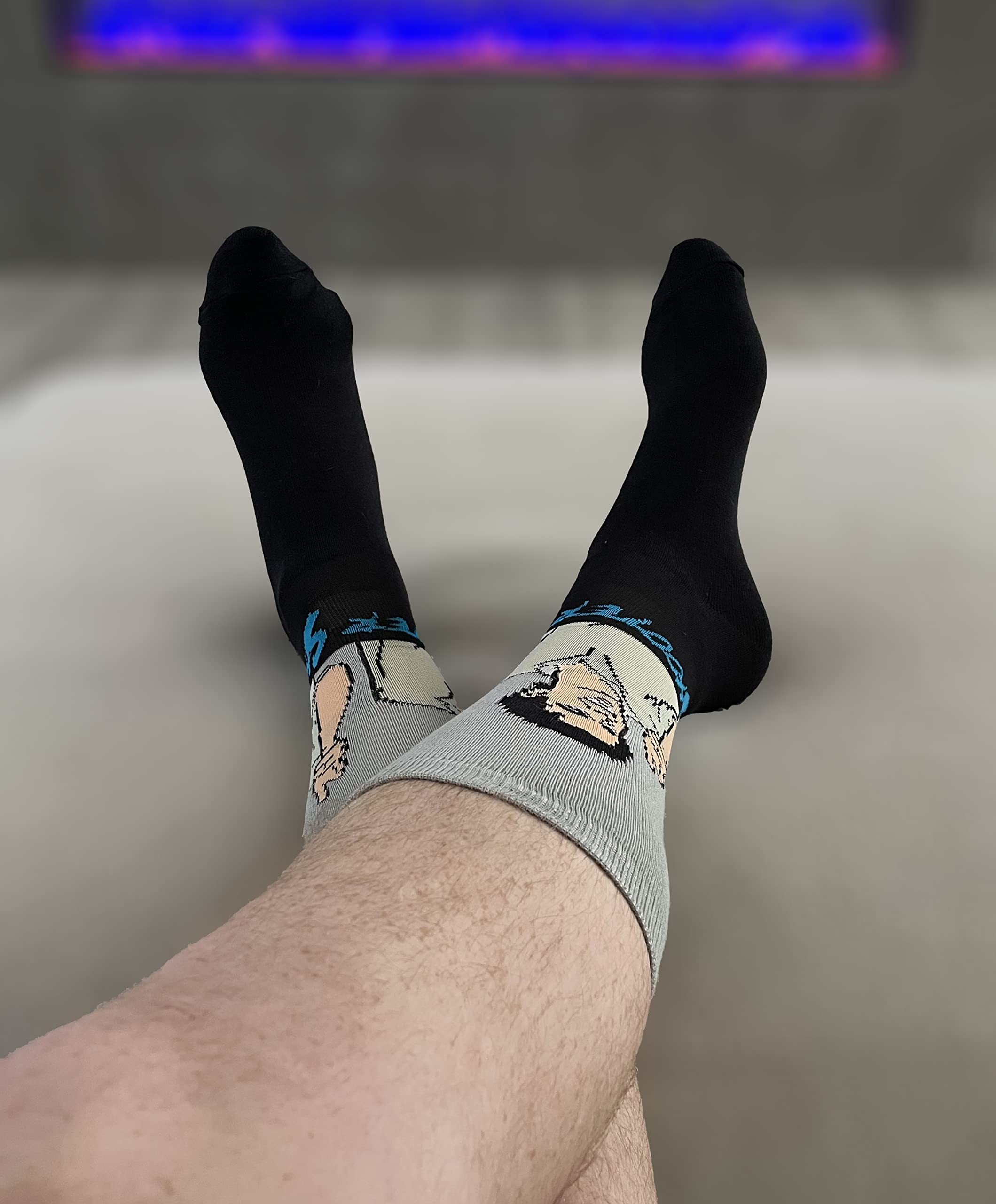 Balanced Co. Funny Golf Dress Socks - Crazy Casual Cotton Crew Socks for Men | Comfortable & Breathable Athletic Socks for Golfing, Office & Everyday Wear