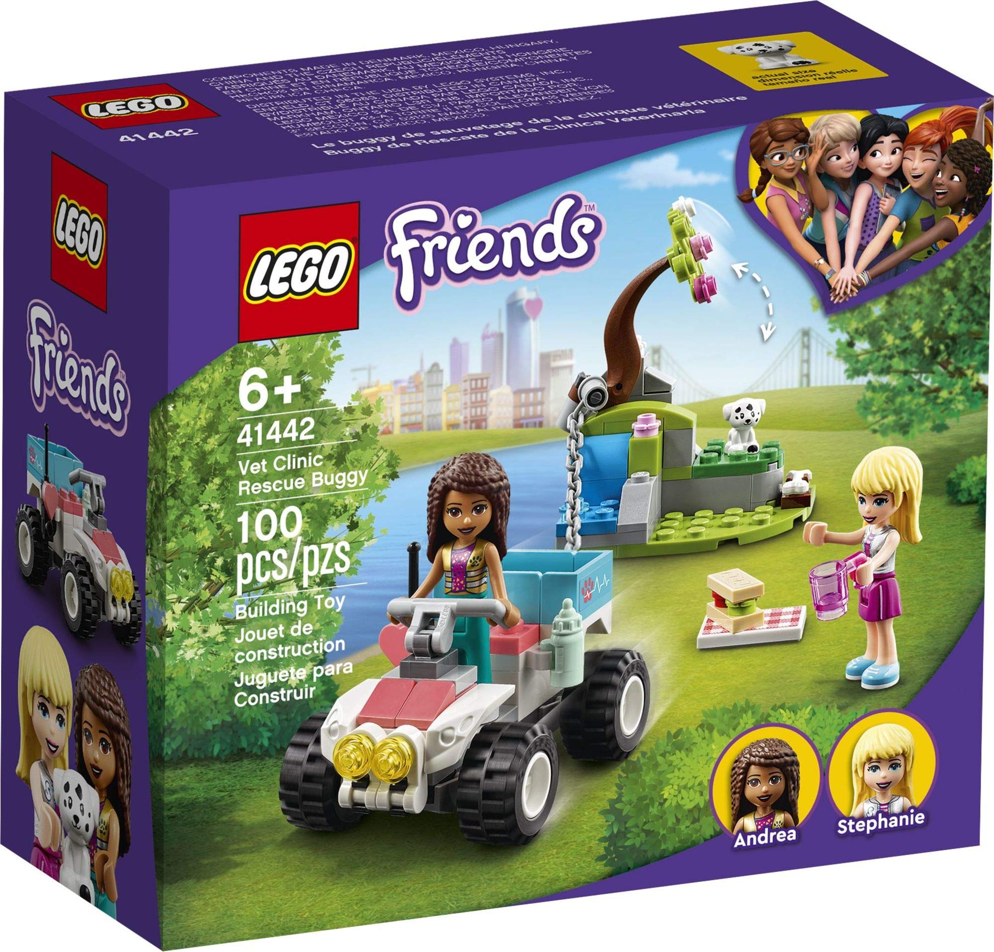 LEGO Friends Vet Clinic Rescue Buggy 41442 Building Kit - 100-Piece Veterinary Toy Set for Kids Ages 6+ with First-Aid Accessories | STEM Learning Toy, Birthday Gift for Animal Lovers | Pretend Play Vet Clinic & Emergency Rescue Scenarios
