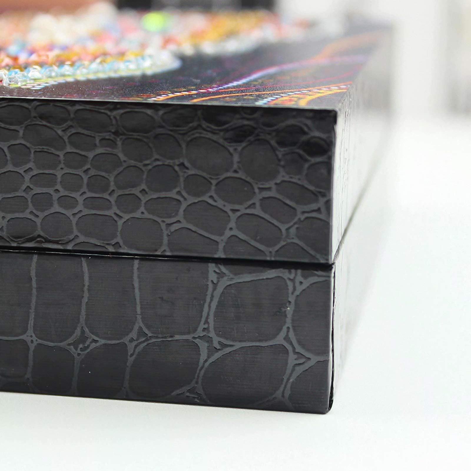 5D Diamond Painting Jewelry Box Kit - DIY PU Leather Craft Storage Organizer with Butterfly Design | Perfect for Home Decor, Gift Giving & Jewelry Display
