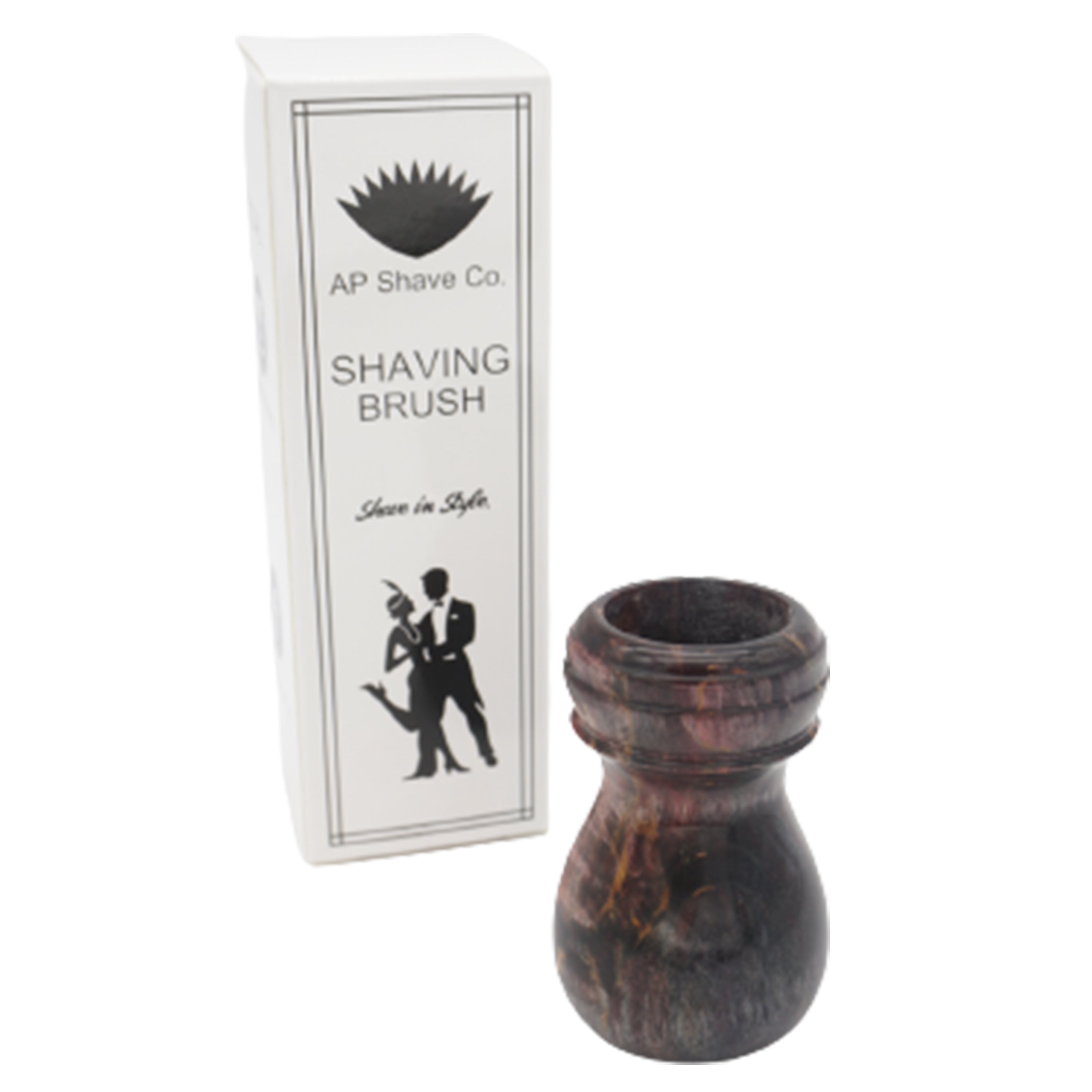 Premium Karelian Birch Stabilized Wood Handcrafted Shaving Brush Handle - Fits 24mm & 26mm Knots - Perfect for Wet Shaving & Luxury Grooming Gifts