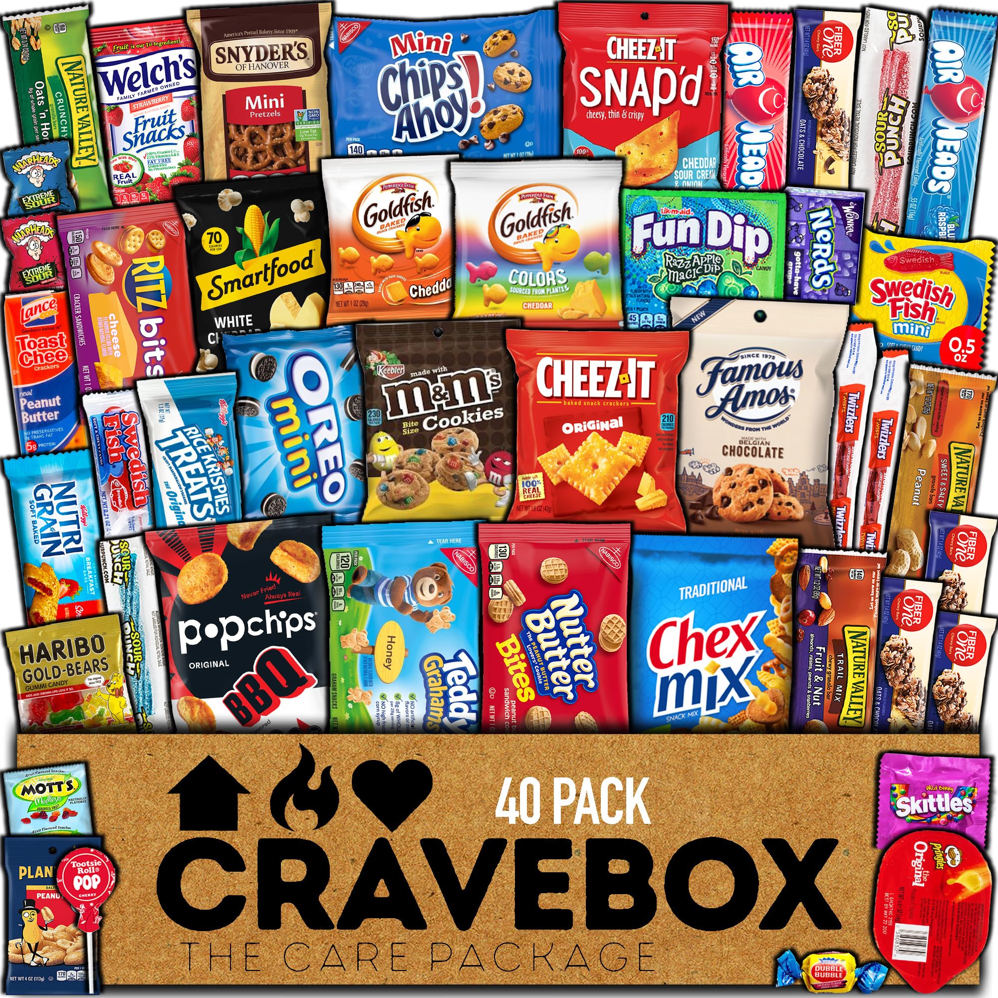 Ultimate Snacks Mix Variety Pack - Easter Care Package with Assorted Cookies, Crackers & Candy for Kids & Adults | Perfect for School Lunches, Office Snacks & Holiday Gift Baskets