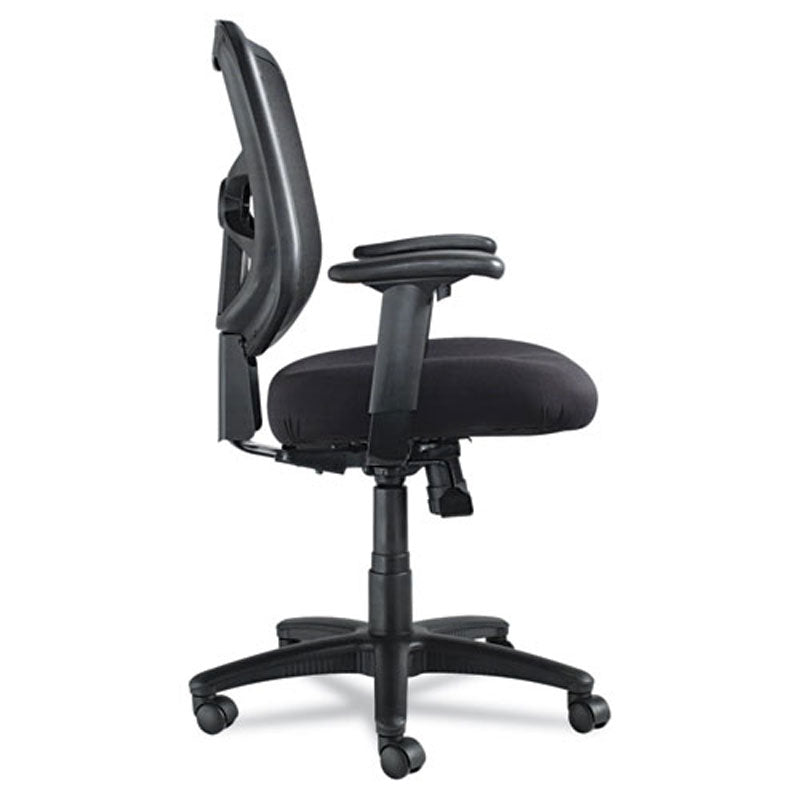Ergonomic Black Mesh Mid Back Swivel/Tilt Office Chair - Adjustable Height & Lumbar Support for Home & Office Workspaces