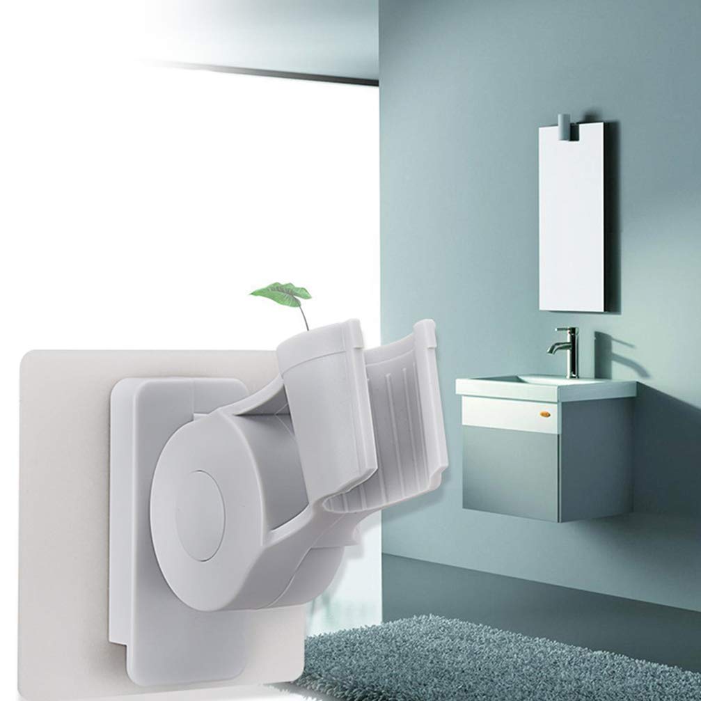 Cabilock Adjustable Shower Hose Holder - Wall Mounted Handheld Showerhead Stand with Clamp for Bathroom Accessories - Perfect for Spa, RV & Home Shower Organization