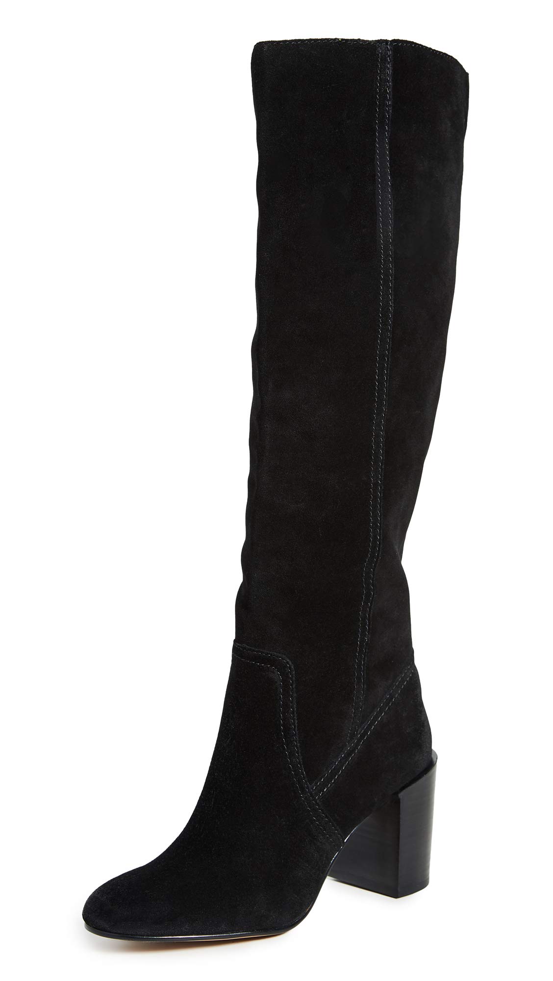 Dolce Vita Women's Cormac Suede Round Toe Over-The-Knee Boots - Stylish & Comfortable Knee High Boots for Fall & Winter Fashion, Date Night & Party Outfits