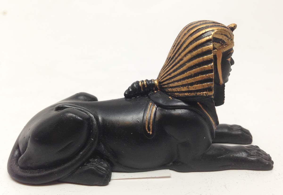 Egyptian Androsphinx Statue - Mini Pyramid Guardian for Home Decor & Gifts