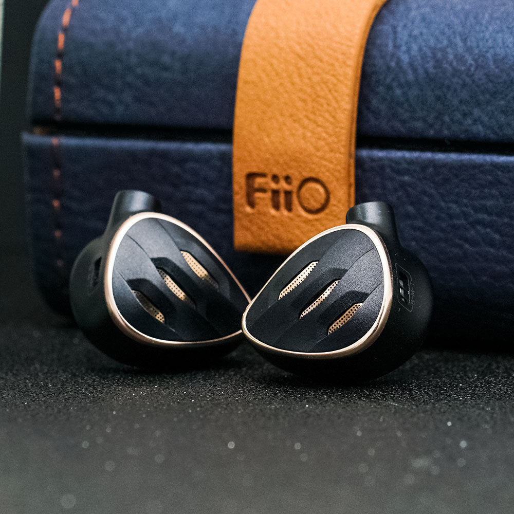 FiiO FH5s Hybrid 4 Driver In-Ear Monitors (IEM) - 2 Dynamic Drivers + 2 Balanced Armatures for Audiophiles | Perfect for Studio Recording, Gaming & Travel