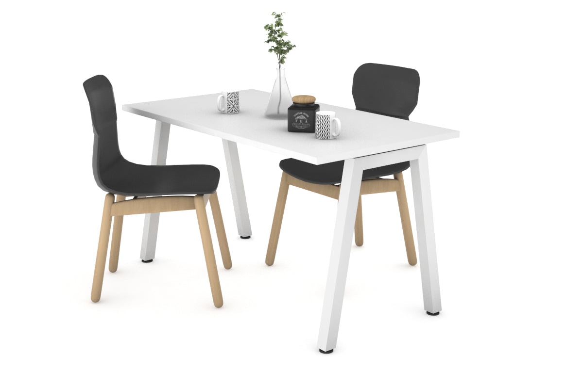 Quadro A Legs Table - 1000L x 600W Modern Dining Table for Home & Office - Perfect for Dining Rooms, Kitchens, and Workspaces