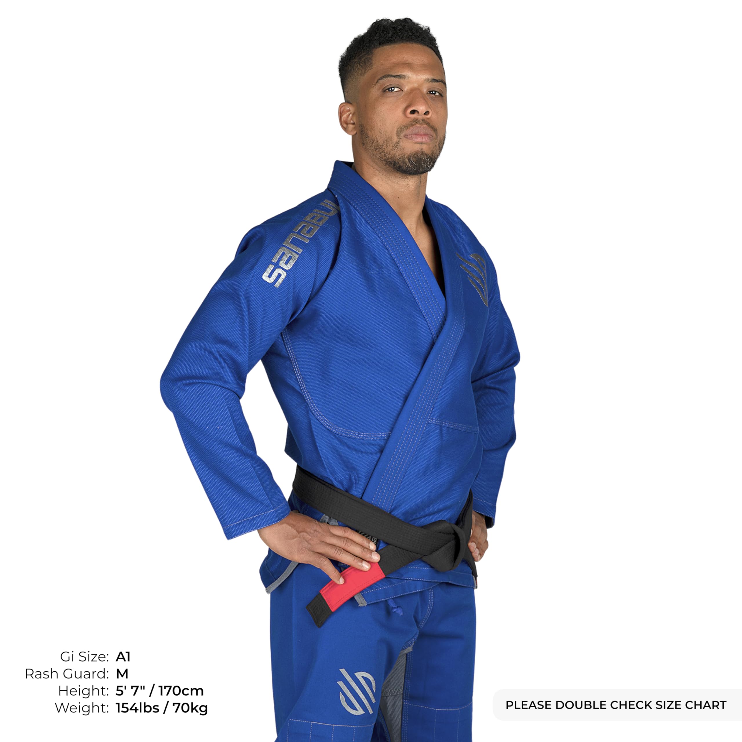 Sanabul Men's BJJ Gi - Premium Brazilian Jiu Jitsu Uniform for Training & Competition - Lightweight & Durable Martial Arts Kimono for Grappling, MMA & No-Gi Practice