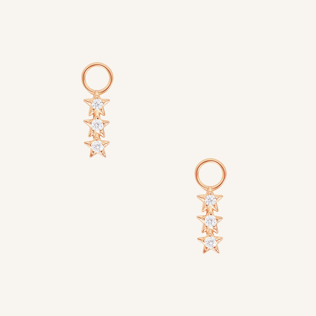 Constellation Hoop Earrings Set of 2 - Zodiac Star Charm Dangle Earrings for Women - Perfect for Date Night & Stargazing