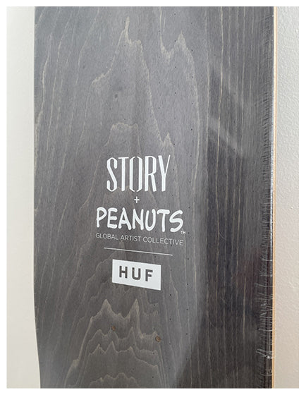 TOMOKAZU MATSUYAMA X PEANUTS X HUF Skateboard Deck - Limited Edition Collectible Art Board for Skateboarding and Wall Decor