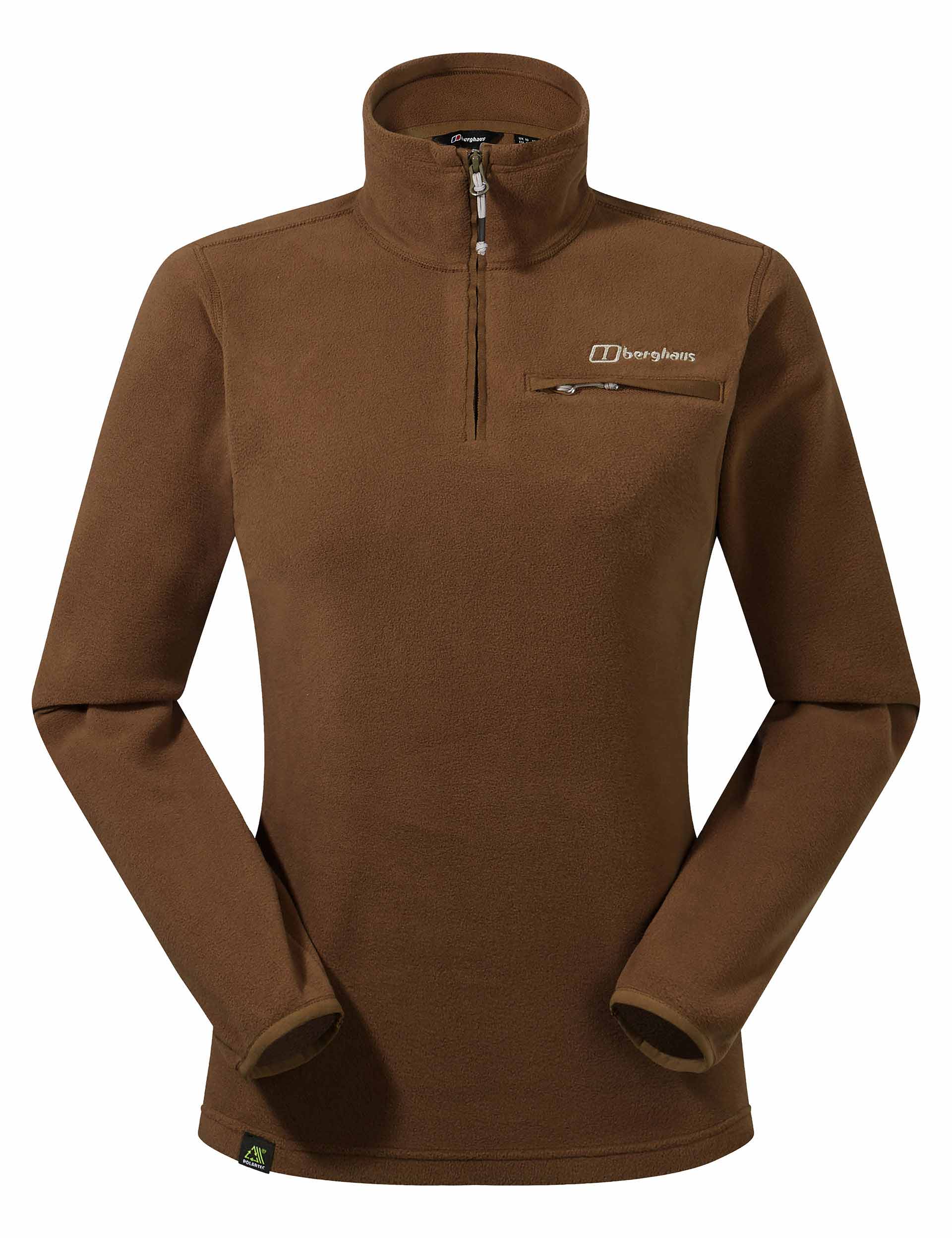 Prism 2.0 Micro Half Zip Fleece Jacket - Bark Brown Color | Lightweight Outdoor Pullover for Hiking, Camping & Casual Wear
