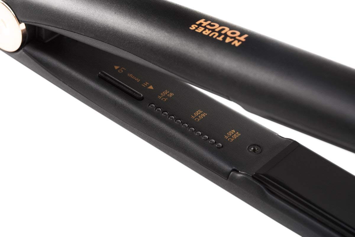 Elchim Natures Touch Professional Ceramic Flat Iron for Hair Styling - Perfect for Straightening, Curling & Smoothing at Home or Salon