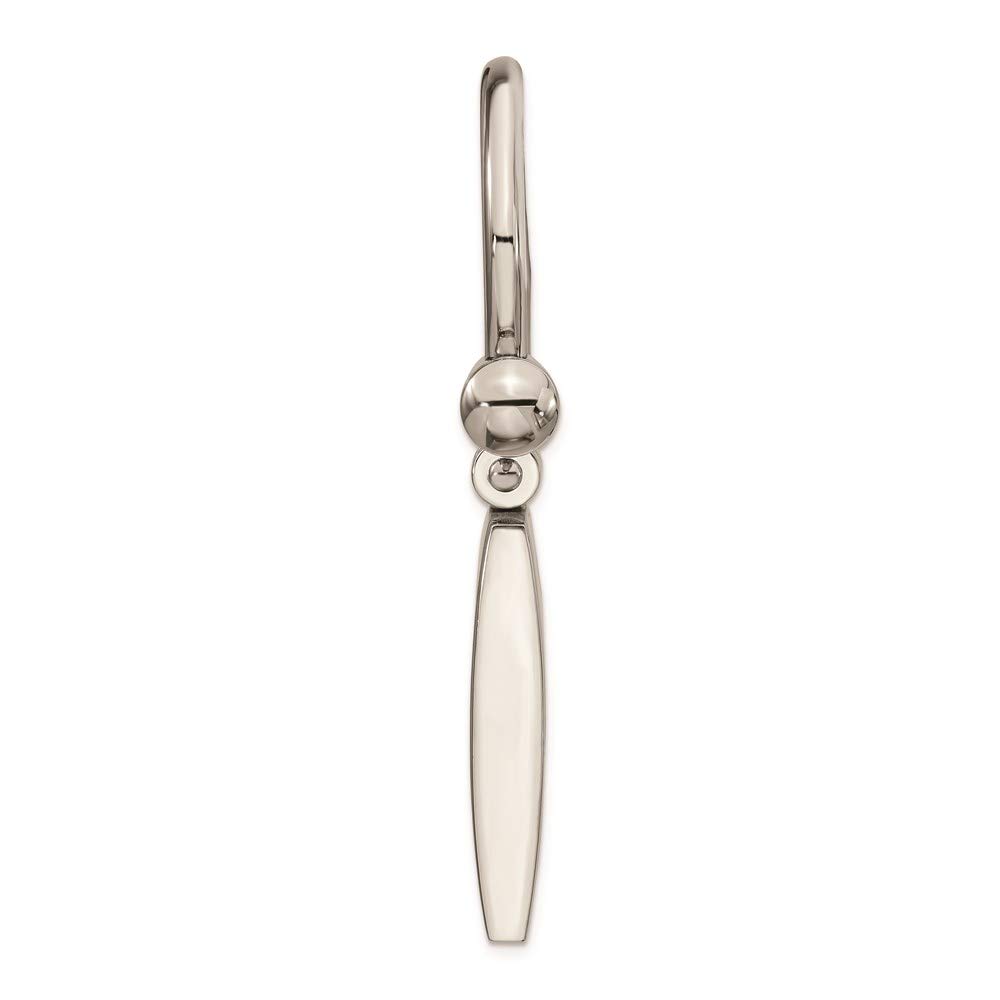 Premium Stainless Steel Men's Keychain - Brushed & Polished Finish - Durable & Stylish Jewelry Gift for Him - Perfect for Everyday Carry, Gifts, and Special Occasions