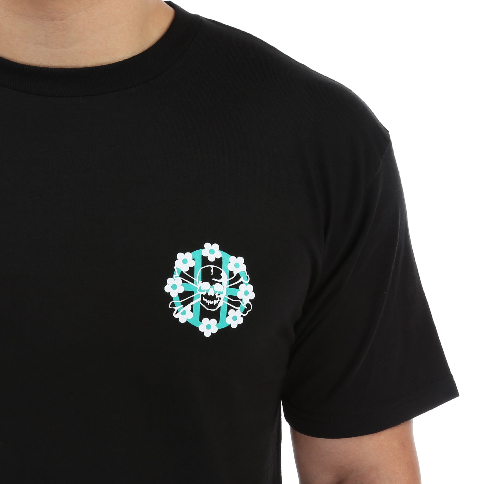 Huf Killer Circle H Graphic T-Shirt for Men - Black Cotton Tee - Streetwear & Skate Style for Casual Wear