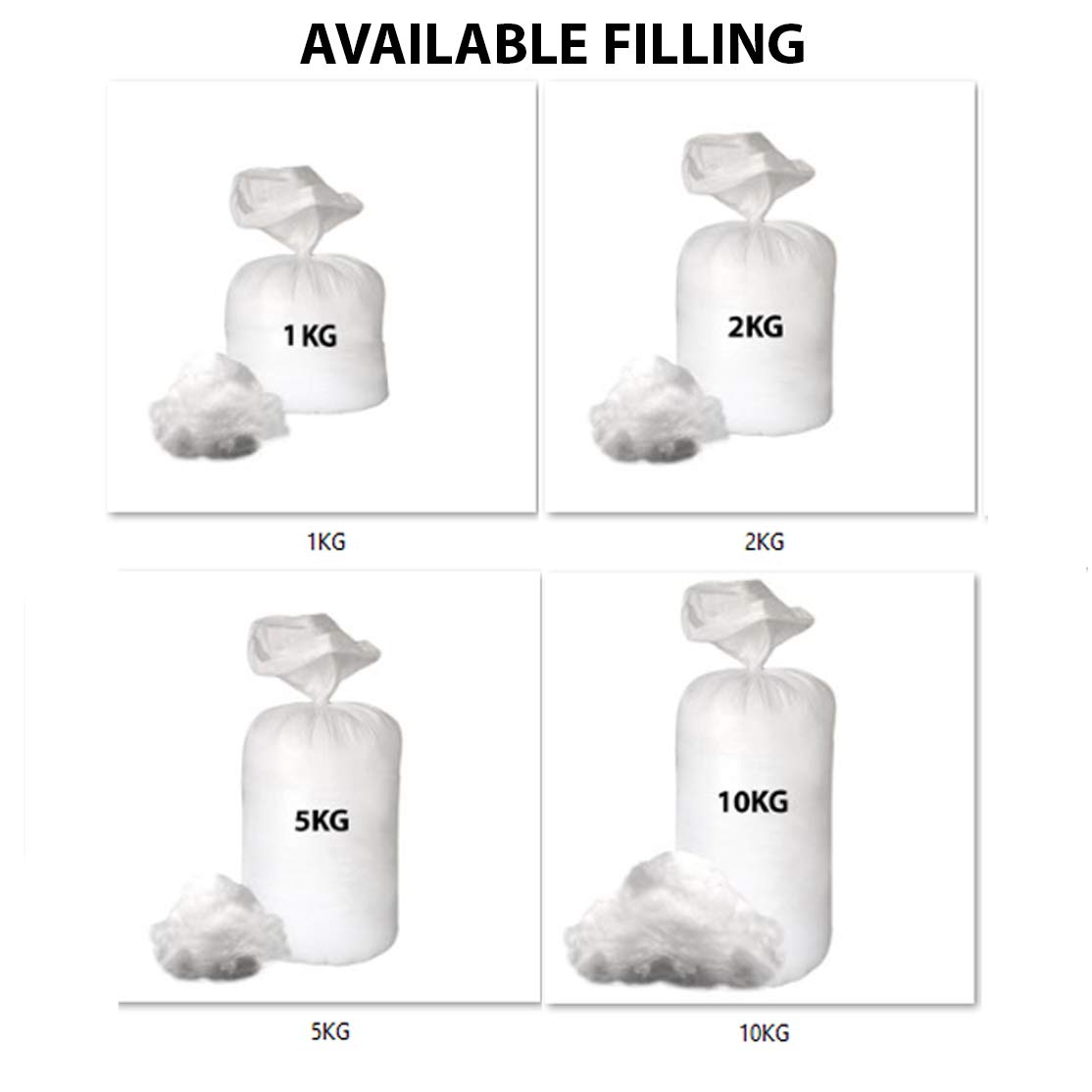 Premium 100% Virgin Hollow Fiber Filling - 2KG Soft Stuffing for DIY Toys, Pillows, Cushions, Teddy Bears & Pet Beds | High-Quality Craft Material for Home Decor & Gift Making