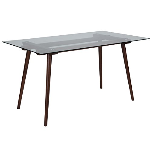 Clear Top/Walnut Frame