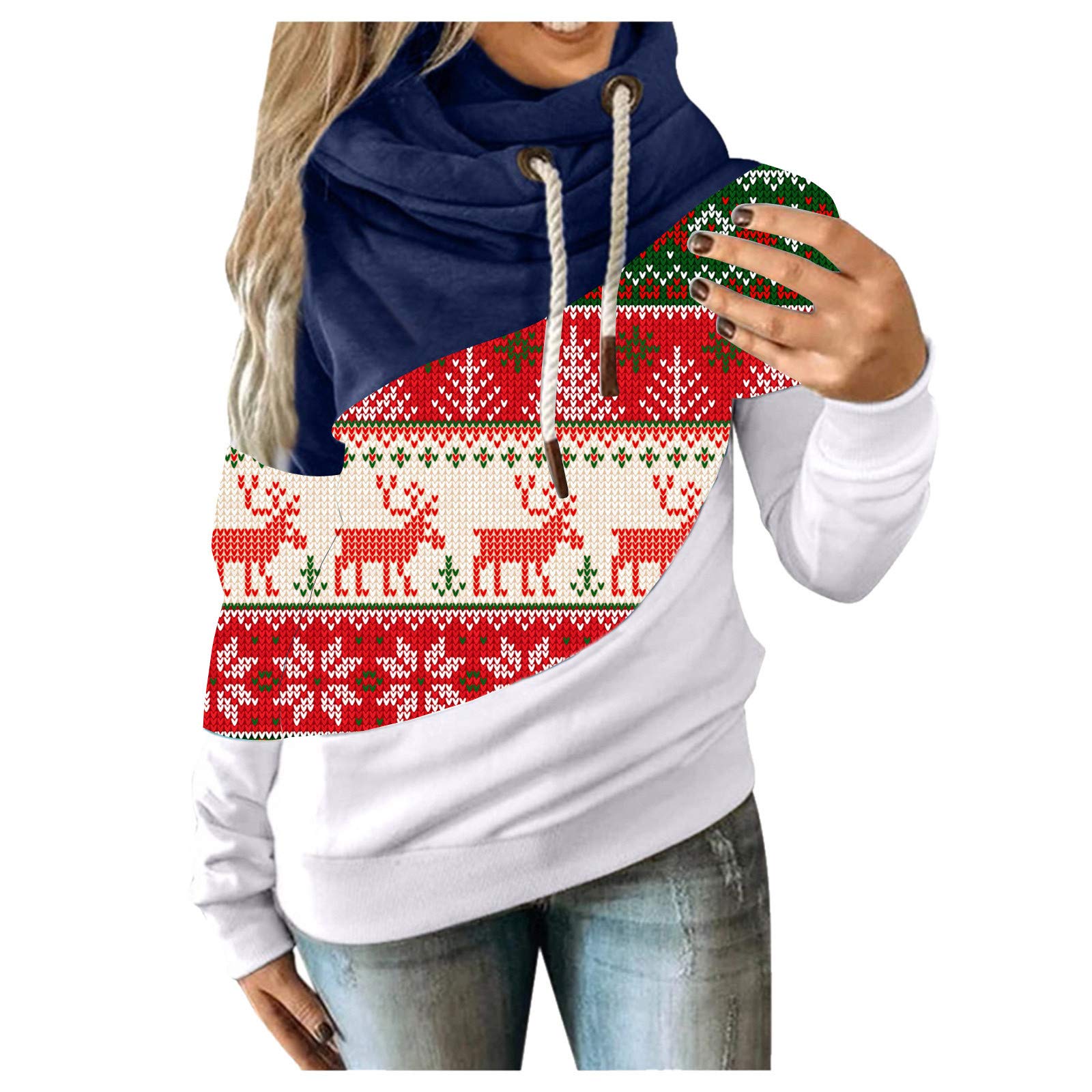 Miximx Plus Size Halloween Hoodies for Women - Long Sleeve White Zip Up Boho Hoodie with Zipper | Cozy Fall Outfit, Costume Party, Streetwear Fashion