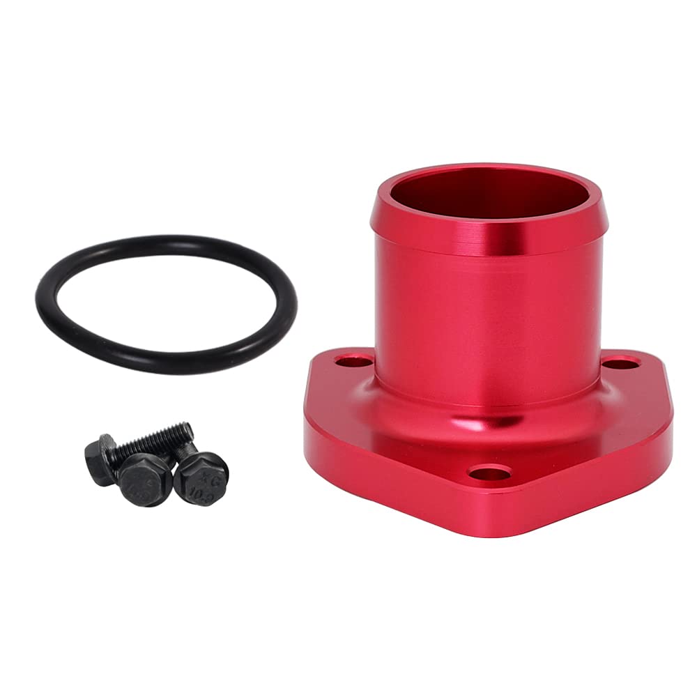 High-Performance Billet Aluminum Thermostat Housing for 1999.5-2003 Ford Powerstroke 7.3L Diesel Engine - Leak-Proof Design with Red Seal - Perfect for Engine Upgrades & Performance Modifications