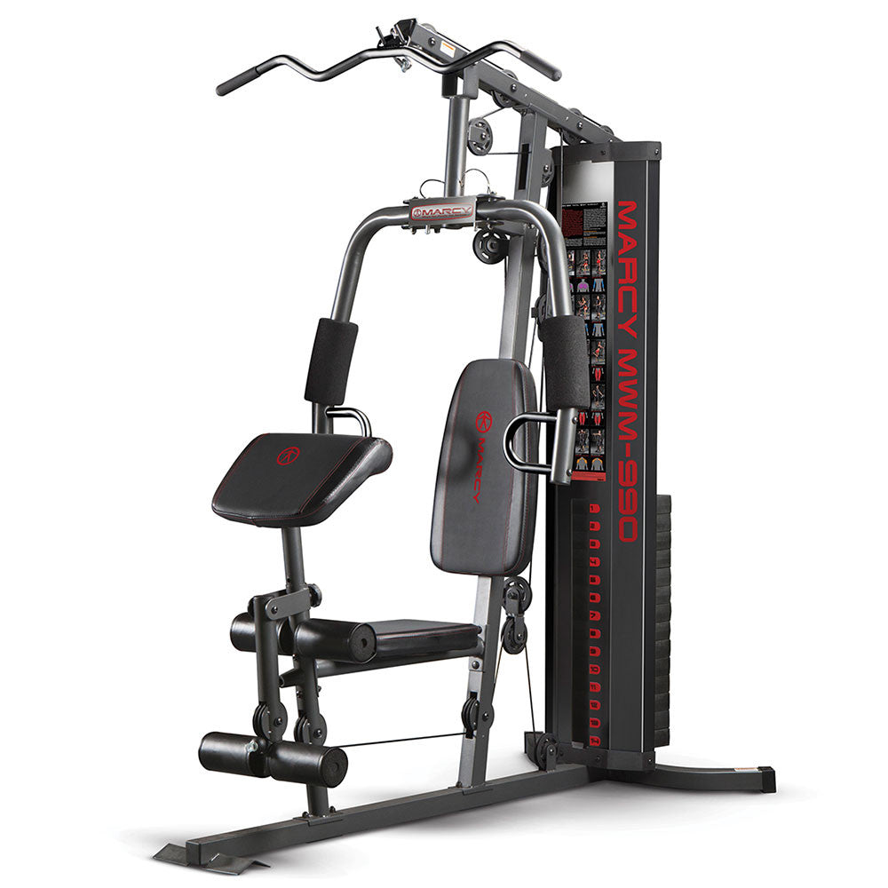 Marcy 150lb Stack Home Gym System MWM-990 - Strength Training Equipment for Full Body Workout | Perfect for Home Gym, Weight Loss & Muscle Building