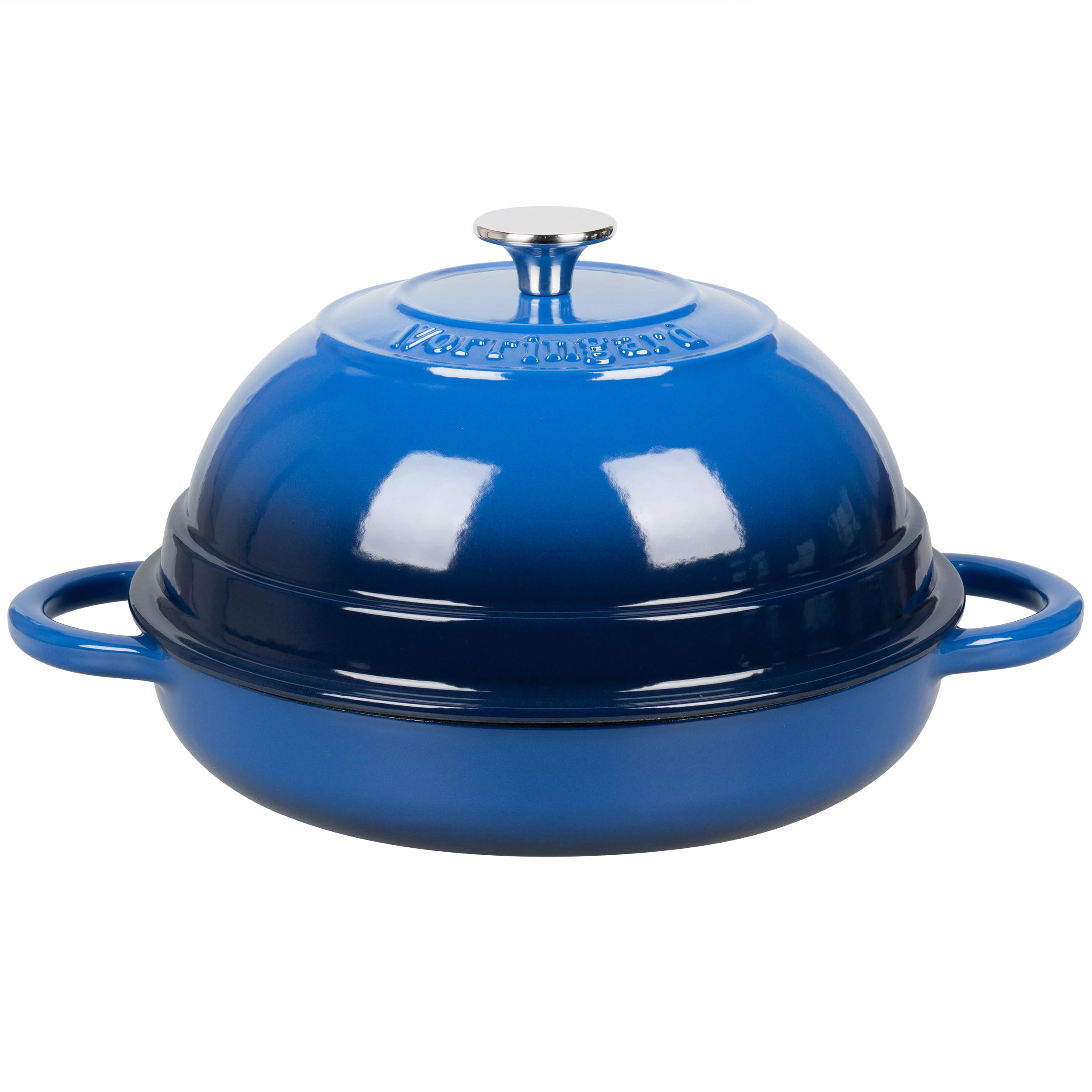 **6 Quart Enameled Cast Iron Dutch Oven with Lid – Perfect for Bread Baking, Soups, Stews & Camping – Durable & Oven-Safe – Blue**