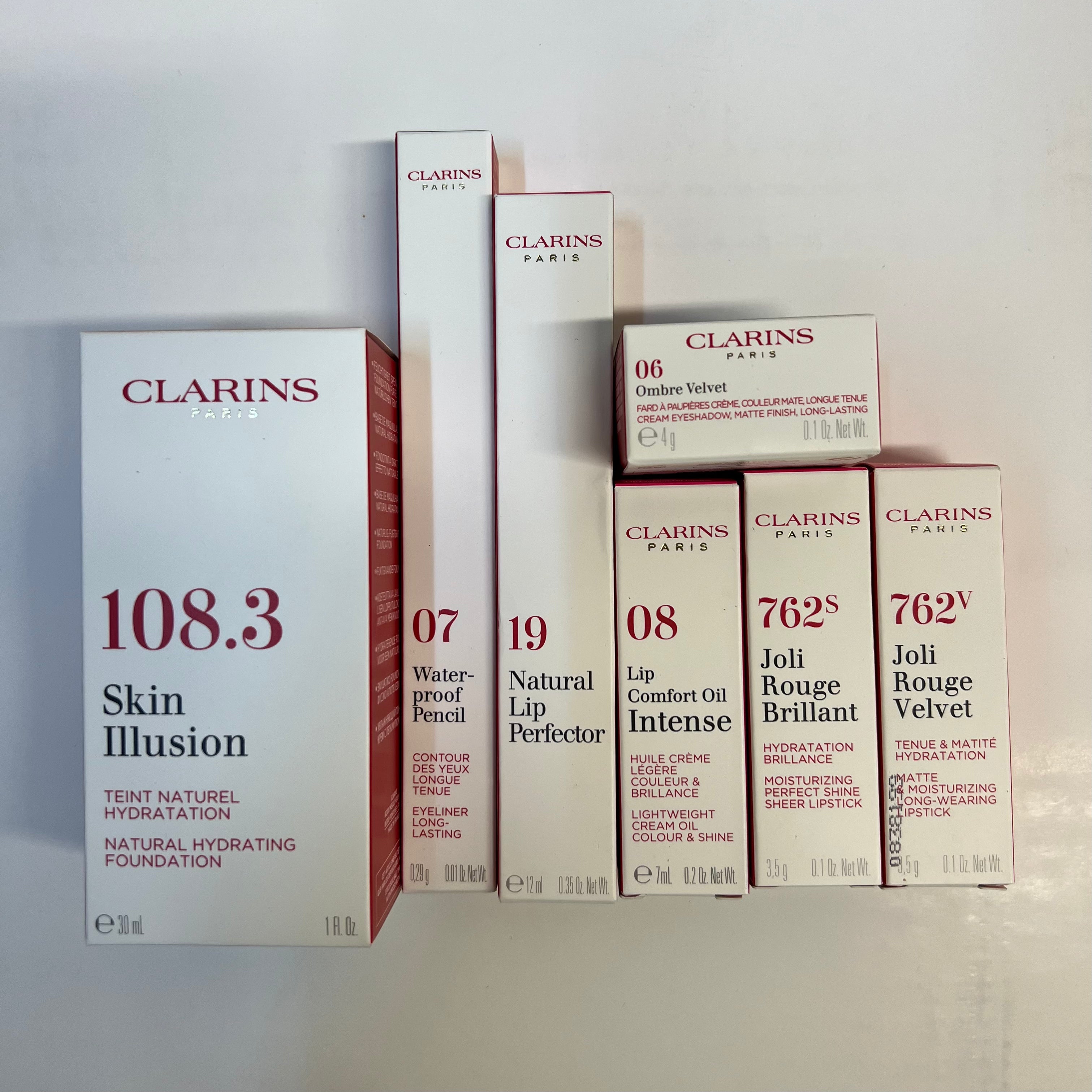 Wholesale Clarins Cosmetics Set - 50 Piece Assorted Lot (Boxed) | Perfect for Retailers, Salons & Gift Shops