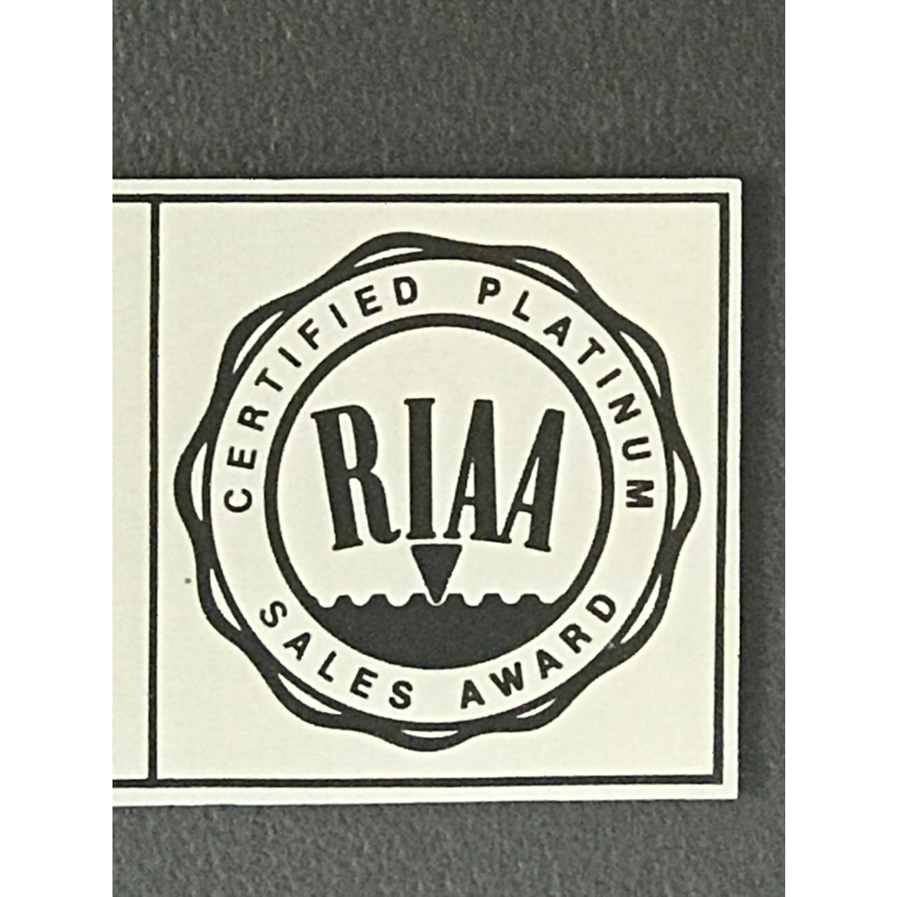 Genesis Abacab RIAA Platinum Album Award - Official Certified Music Record for Collectors & Fans - Perfect for Display in Home, Office, or Music Studio