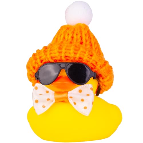 C22-black Sunglasses-orange Bow&hat